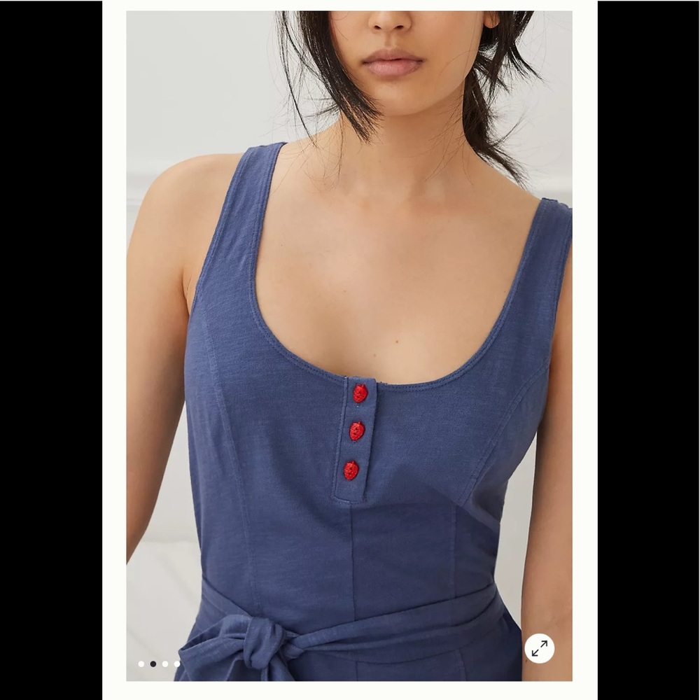 Classic Henley Romper - Picture 3 of 6